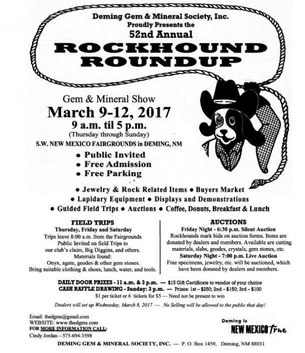 Rockhound Roundup in Deming this Weekend – Silver City Radio