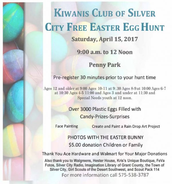 Kiwanis Free Community Easter Egg Hunt this Saturday Silver City Radio