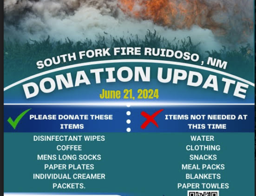 Ruidoso Donation Update