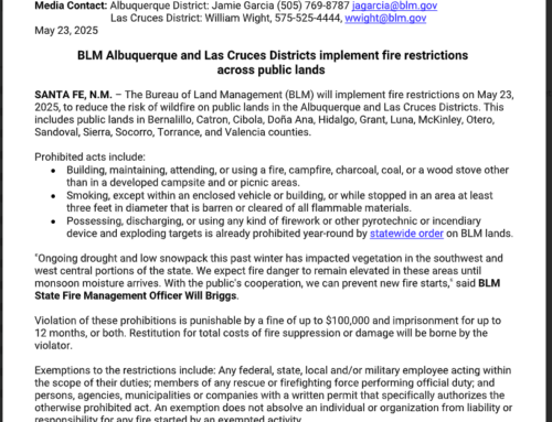 BLM Fire Restrictions