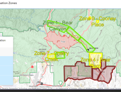 Trout Fire Evacuation Zones & Smoke Outlook