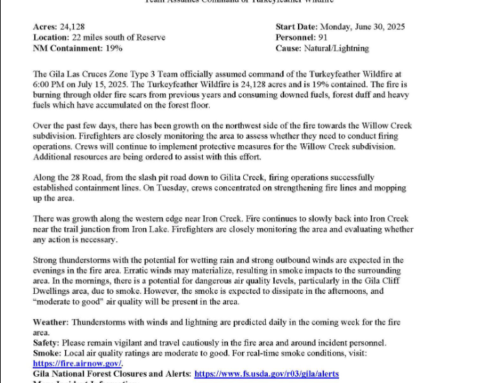 Turkeyfeather Fire Update: Wednesday, July 16th, 2025