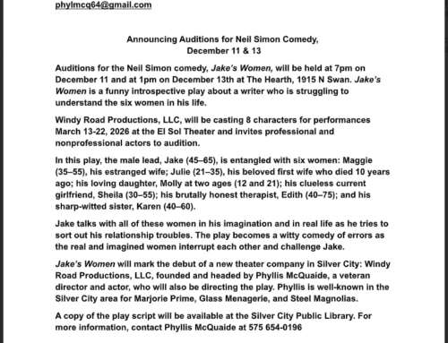 Auditions for Neil Simon Comedy