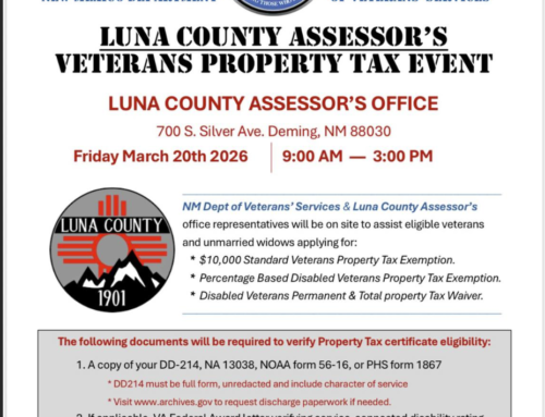 Luna County Assessor’s Veterans Property Tax Event