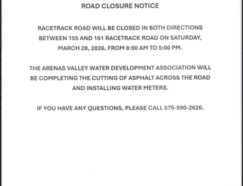 Arenas Valley Road Closure