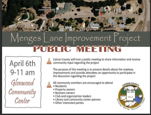 Menges Lane Improvement Project Public Meeting