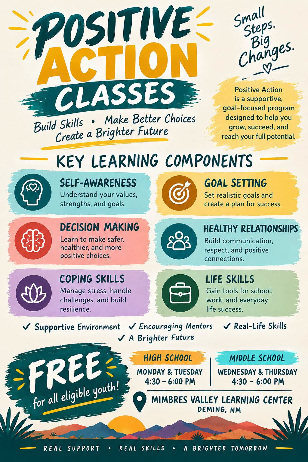 Deming Positive Action Classes