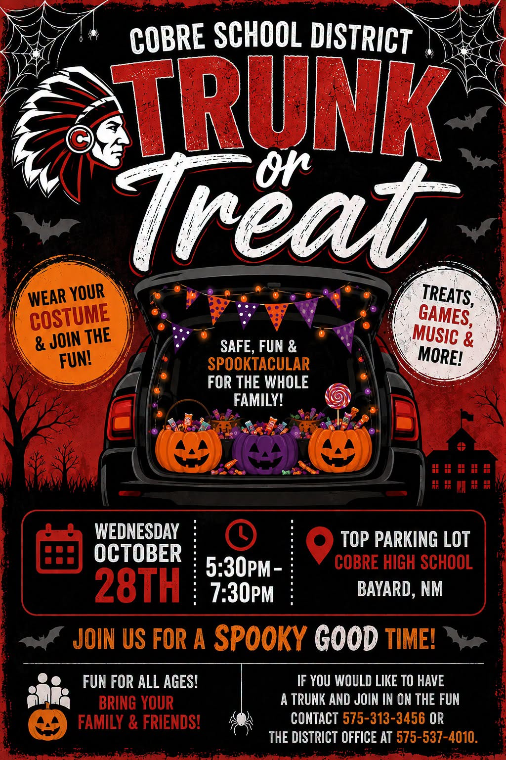 Cobre School District Trunk or Treat